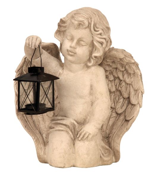 Anděl s lucernou na čaj.svíčku