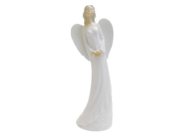 Anděl vysoký bílý 4Ocm