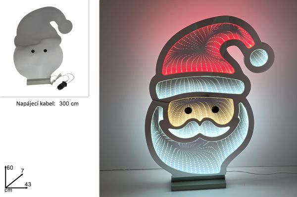 Santa dekorace 3D 60cm