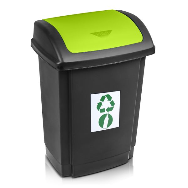 Koš na odpad recykl.25l zelený