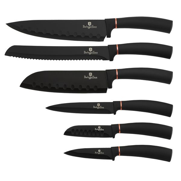 Sada nožů 6ks BLACK ROSE
