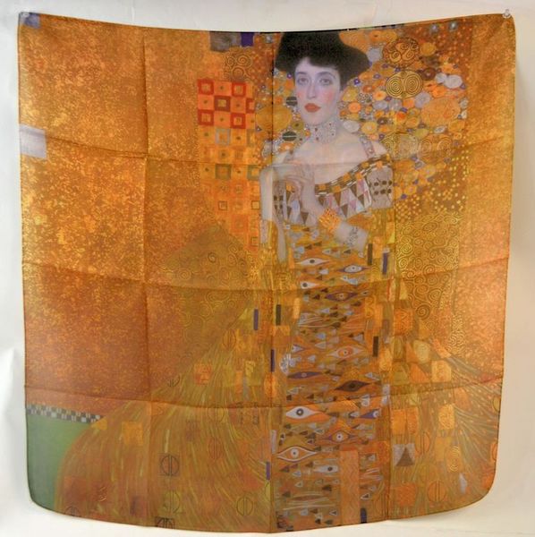 Šátek 70x70cm Klimt Adele