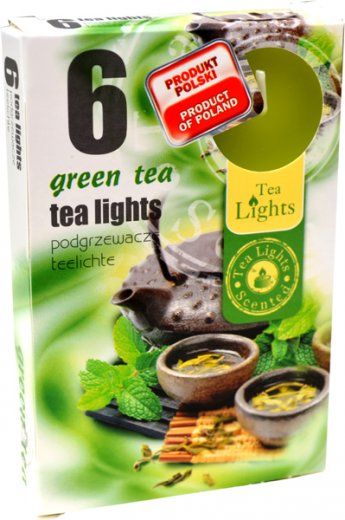 Svíčky čaj.6ks zelený čaj