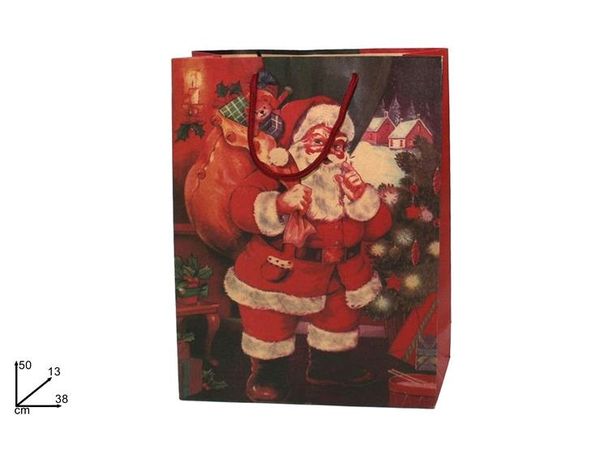 Taška vánoční Santa 58x38x13cm
